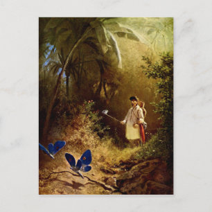 Carl Spitzweg - The Butterfly Hunter Briefkaart