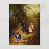 Carl Spitzweg - The Butterfly Hunter Briefkaart (Voorkant)