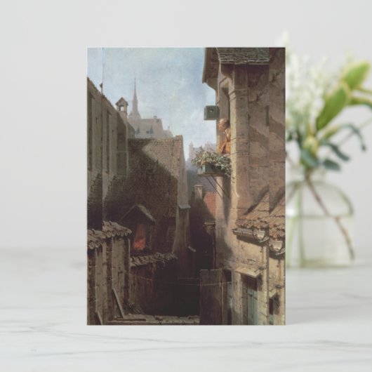 Carl Spitzweg - Zonder titel Kaart (Staand voorkant)