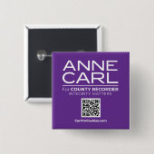 Carl voor Cochise Sq Button, 2 In Button (Voorkant /achterkant)