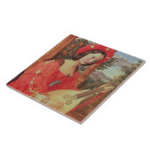 Carla Bianca von Quandt, c.1820 (olie op doek) Tegeltje (Zijkant)