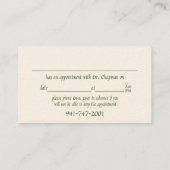 Carla Card Visitekaartje (Achterkant)