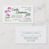 Carla-kaart met faxnummer afsprakenkaartje (Voorkant / Achterkant)