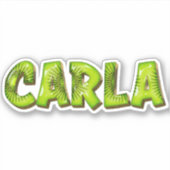Carla Name Kiwi Design Aufkleber Sticker (Voorkant)