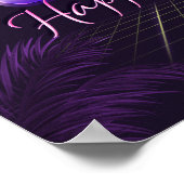 Carla Name Vorname lila retro Poster Geburtstag (Hoek)