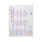 Carla's Vrijgezellenfeest Game "Bride of Groom?" Notitieblok (Linkerzijde)