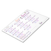 Carla's Vrijgezellenfeest Game "Bride of Groom?" Notitieblok (Schuin)