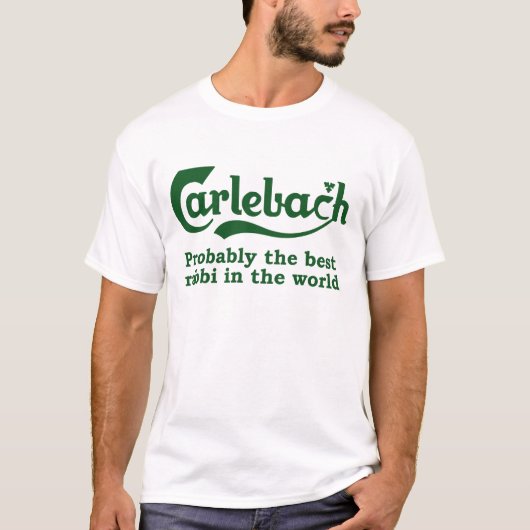 Carlebach - de beste rabbijn ter wereld t-shirt (Voorkant)