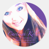 Carleigh's Krewe Foto Ronde Stickers (Voorkant)