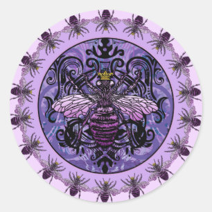Carleigh's Queen Bee apparel en giften Ronde Sticker