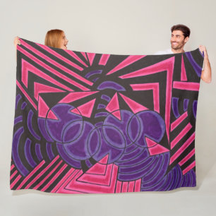 Carlen's JukeBox Fleece Deken