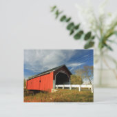 Carleton Covered Bridge Swanzey NH Briefkaart (Staand voorkant)