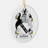 Carleton Family Crest Keramisch Ornament (Rechts)