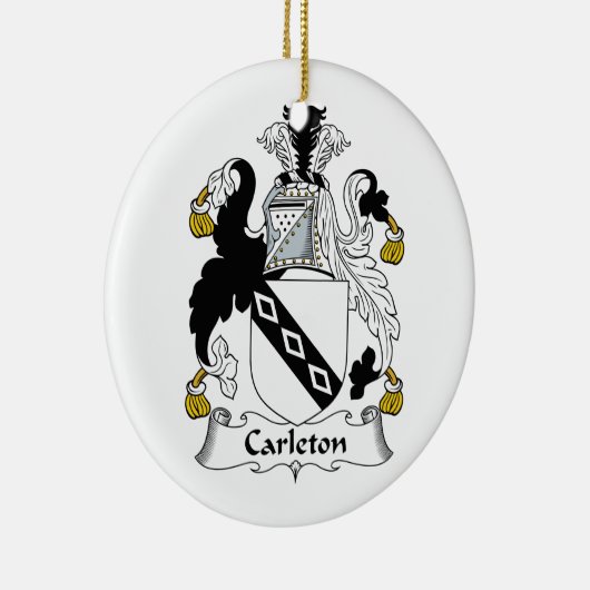 Carleton Family Crest Keramisch Ornament (Rechts)
