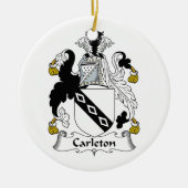 Carleton Family Crest Keramisch Ornament (Voorkant)