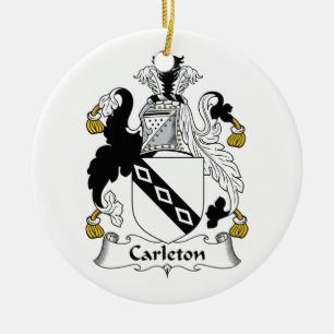 Carleton Family Crest Keramisch Ornament