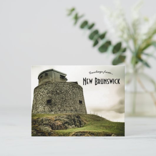 Carleton Martello Tower New Brunswick Canada Briefkaart (Staand voorkant)