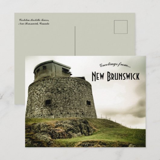 Carleton Martello Tower New Brunswick Canada Briefkaart (Voorkant / Achterkant)