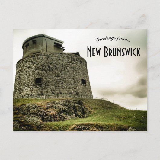 Carleton Martello Tower New Brunswick Canada Briefkaart (Voorkant)