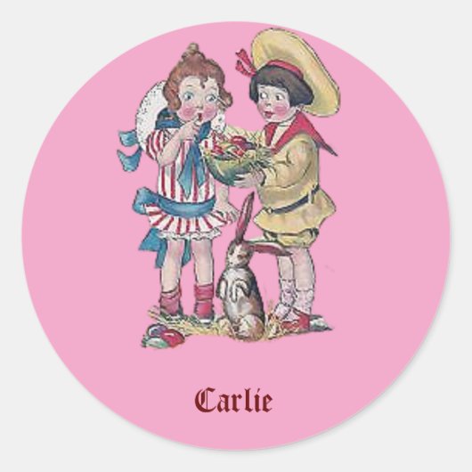 CARLIE ~ EASTER Sticker 1911 ~ Cute! ~ (Voorkant)