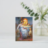 Carlier: Elegant Lady en haar Dog Visitekaartje (Staand voorkant)