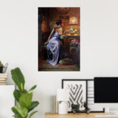 Carlier: Elegant Lady met Ketting Poster (Thuiskantoor)