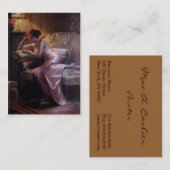 Carlier: Elegant Lady met Mirror Visitekaartje (Voorkant / Achterkant)