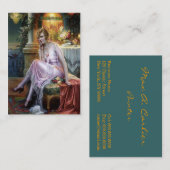 Carlier: Elegant Lady Visitekaartje (Voorkant / Achterkant)