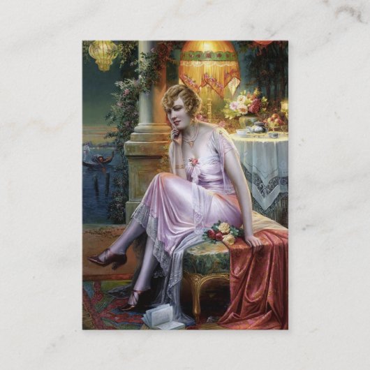 Carlier: Elegant Lady Visitekaartje (Voorkant)