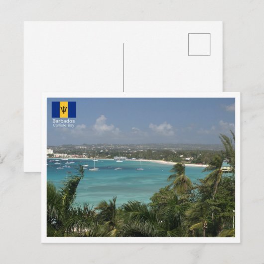 Carlisle Bay - Barbados Briefkaart (Voorkant / Achterkant)