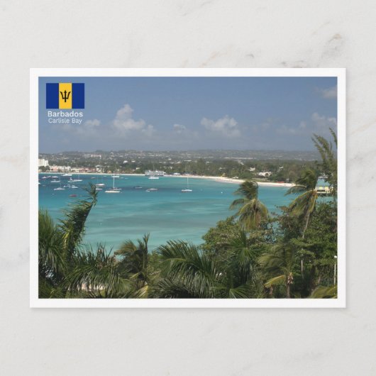 Carlisle Bay - Barbados Briefkaart (Voorkant)