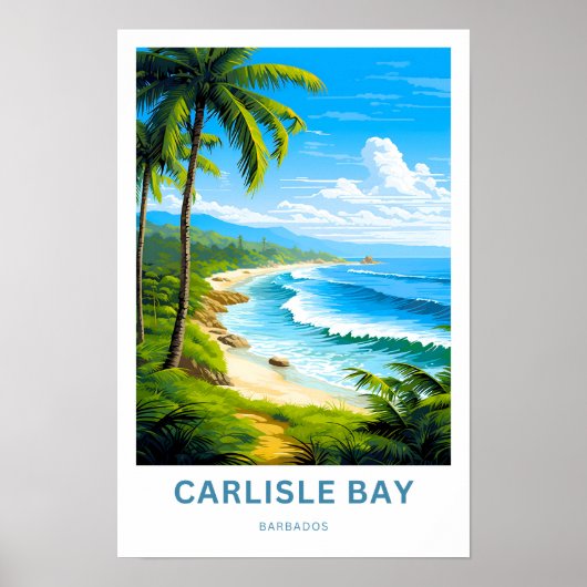 Carlisle Bay Barbados Reisprint Poster (Voorkant)