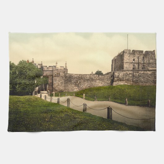 Carlisle Castle, Carlisle, Cumbria, Engeland Theedoek (Horizontaal)
