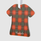 Carlisle clan Pset Scottish kilt tartan Ornament (voorkant)