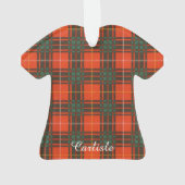 Carlisle clan Pset Scottish kilt tartan Ornament (achterkant)