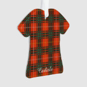 Carlisle clan Pset Scottish kilt tartan Ornament (voorkant)