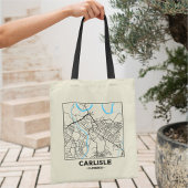 Carlisle, Cumbria City Map Tote Bag