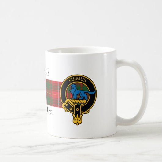 Carlisle Scottish Crest en Tartan mok (Rechts)