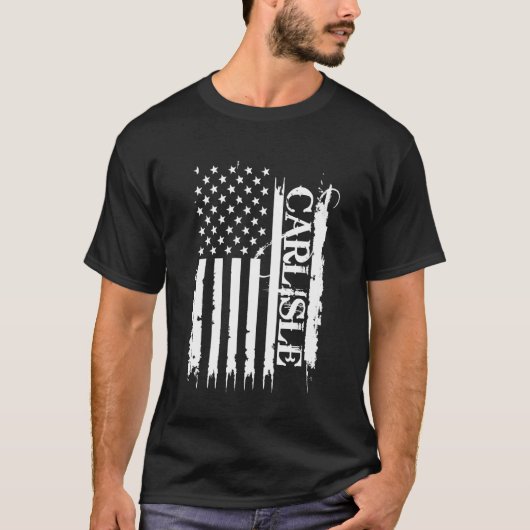 Carlisle Verenigde Staten ontdaan van Amerikaanse  T-shirt (Voorkant)