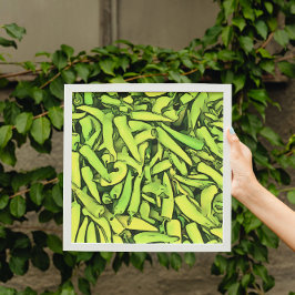 Carliston Banana Peppers Black Poster