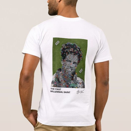Carlo Acutis T-shirt (Achterkant)