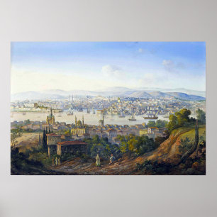 Carlo Bossoli Turks over Istanbul Poster