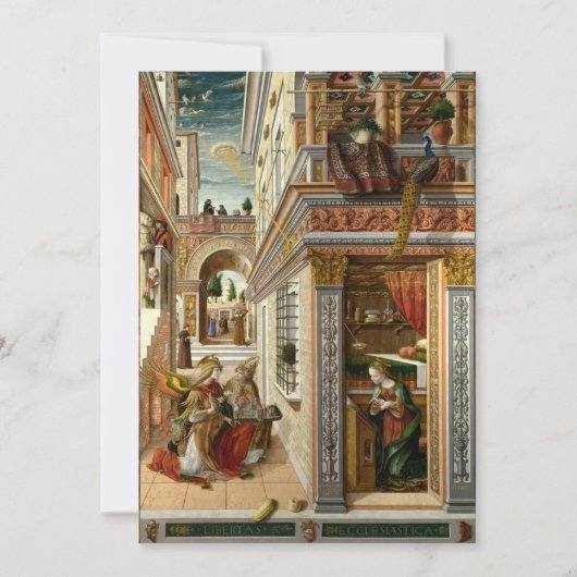 Carlo Crivelli - De aankondiging met Sint Emid (Voorkant)