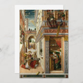 Carlo Crivelli - De aankondiging met Sint Emid (Voorkant / Achterkant)