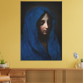 Carlo Dolci (1616-1687) - Blauwe Madonna Canvas Afdruk (Insitu (Woonkamer))