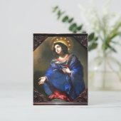 Carlo Dolci , Italië, 1616-1686 Madonna in Glory,  Briefkaart (Staand voorkant)