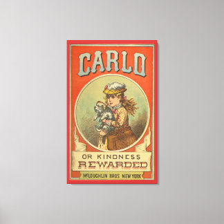 Carlo of Vriendelijkheid beloond Boek cover Oorlo Canvas Afdruk