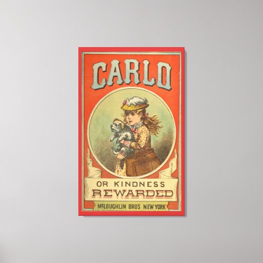 Carlo of Vriendelijkheid beloond Boek cover Oorlo Canvas Afdruk (Voorkant)