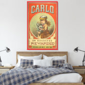 Carlo of Vriendelijkheid beloond Boek cover Oorlo Canvas Afdruk (Insitu (Slaapkamer))