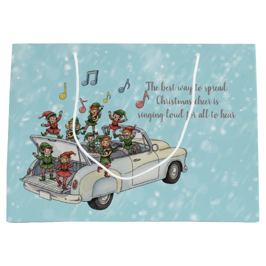 Carload of Singing Elves Groot Cadeauzakje (Voorkant)